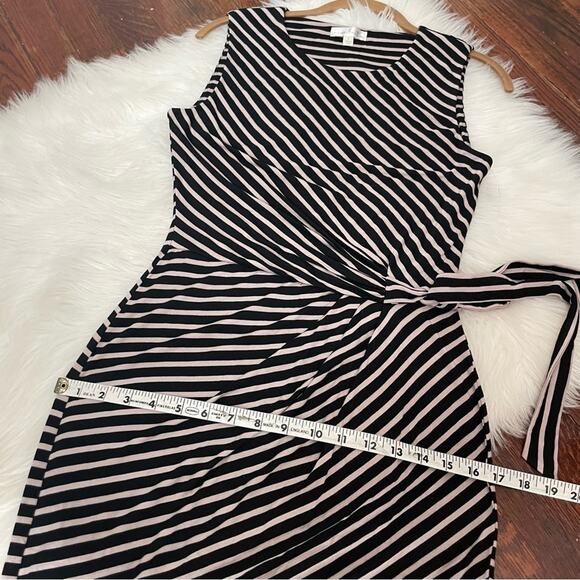 Nine britton Striped Sleeveless Dress Black & Cream NWOT - Picture 8 of 9